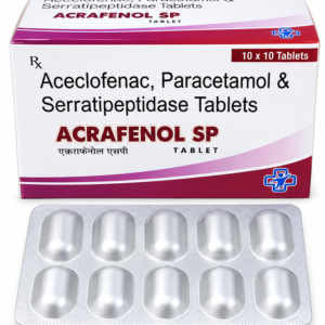 Acrafenol SP - Aceclofenac Paracetamol and Serratipeptidase Tablets